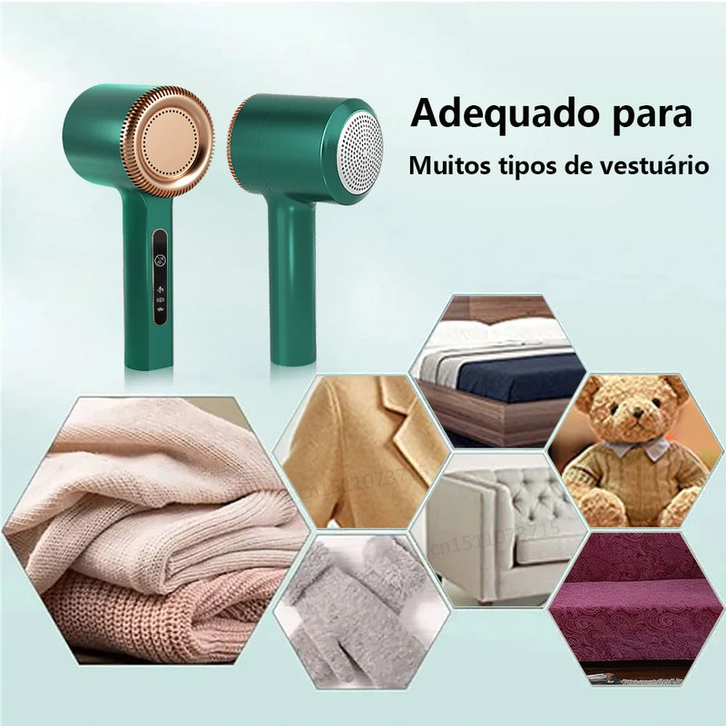 Removedor de fiapos para roupas :Carregamento Rápido e Bateria de Longa Duração